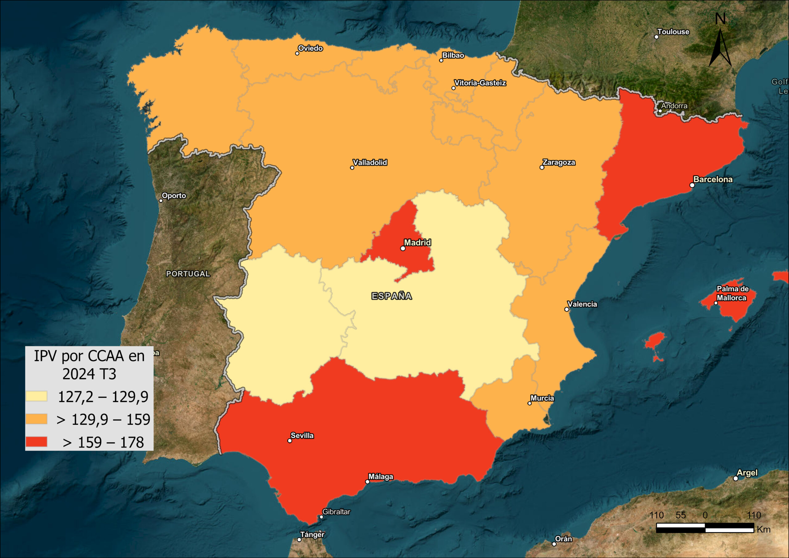 Precios de la vivienda en España por comunidades