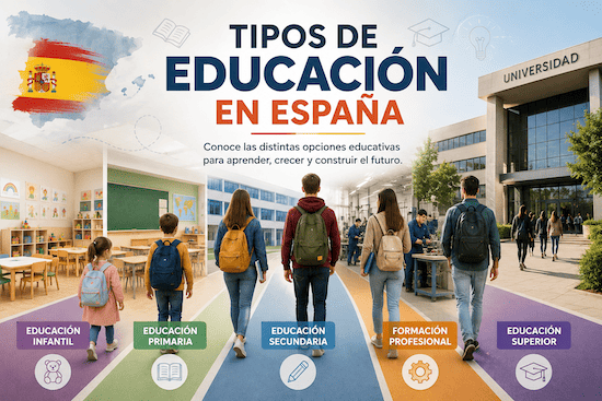 Tipos de educación en España: pública, concertada y privada
